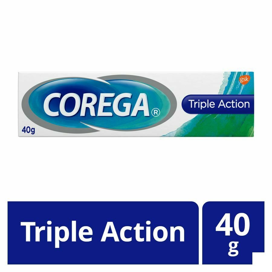 Corega Triple Active Kleefcr Tandprothese 40g