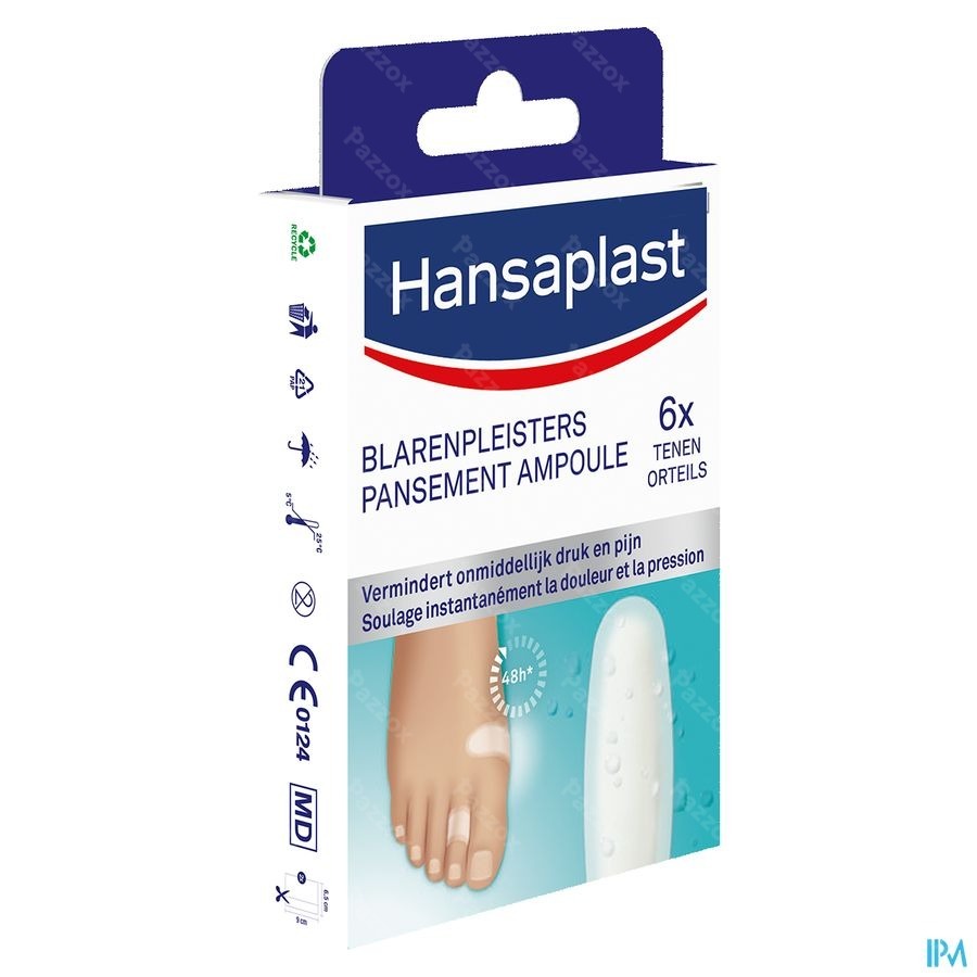 Hansaplast Sos Blaarpleister Klein Strip 6
