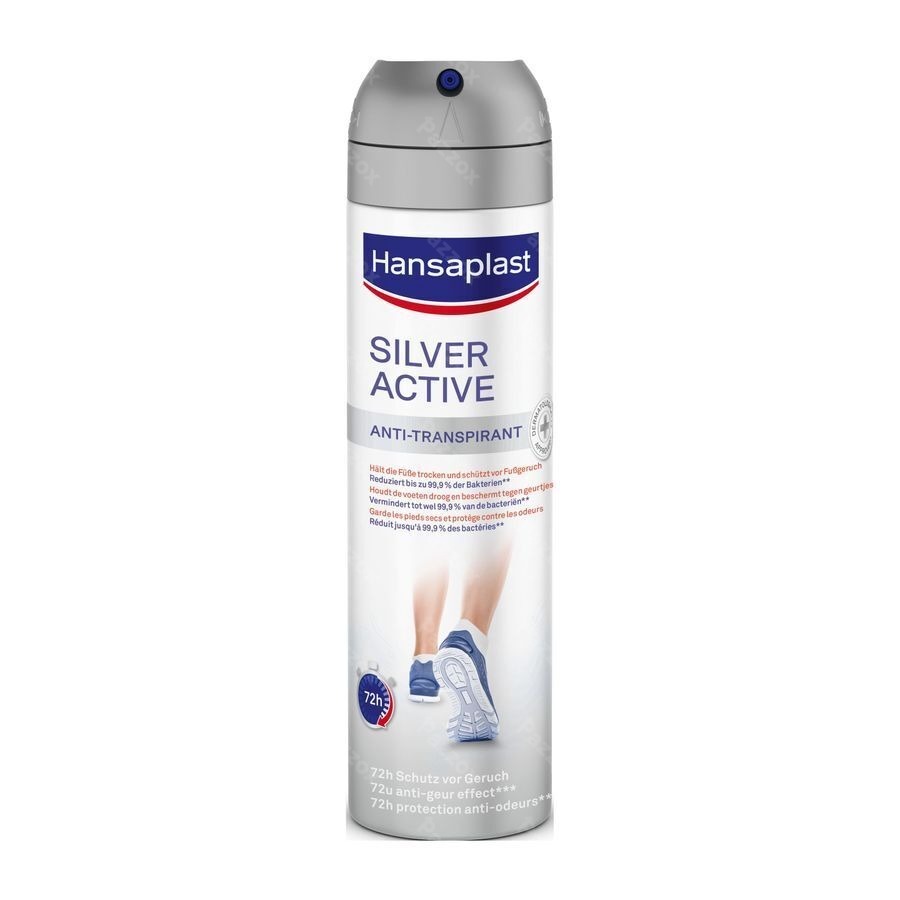 Hansaplast Silver Active Anti-Transpirant Voetspray 150ml