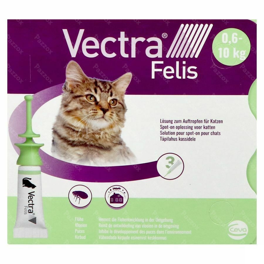 Vectra Felis 423mg/42,3mg Opl Spot-on Kat 3