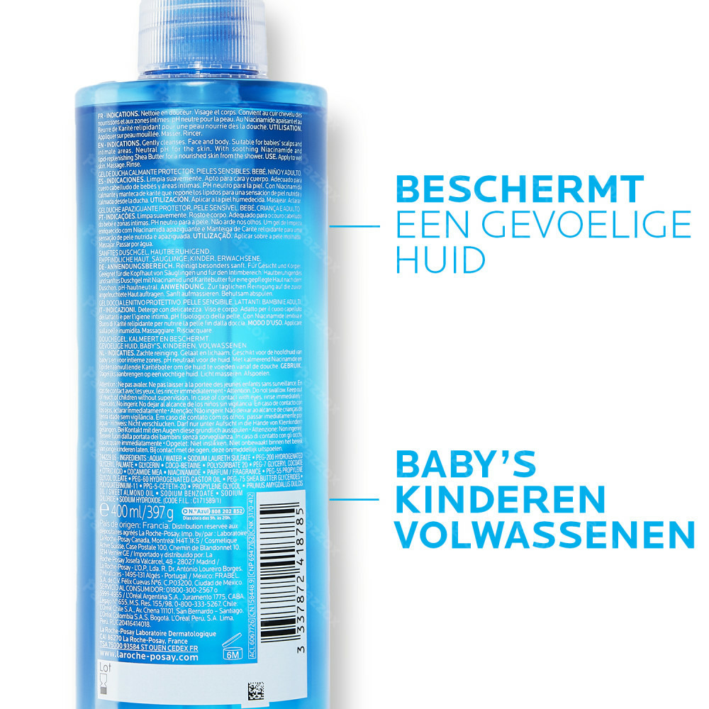 La Roche-Posay Lipikar Reinigingsgel Gevoelige Huid 400ml