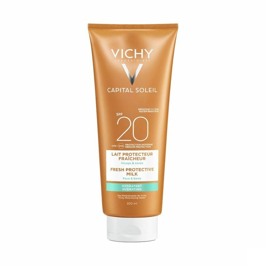 Vichy Capital Soleil Fresh Protective Milk Water Resistant SPF20 300ml