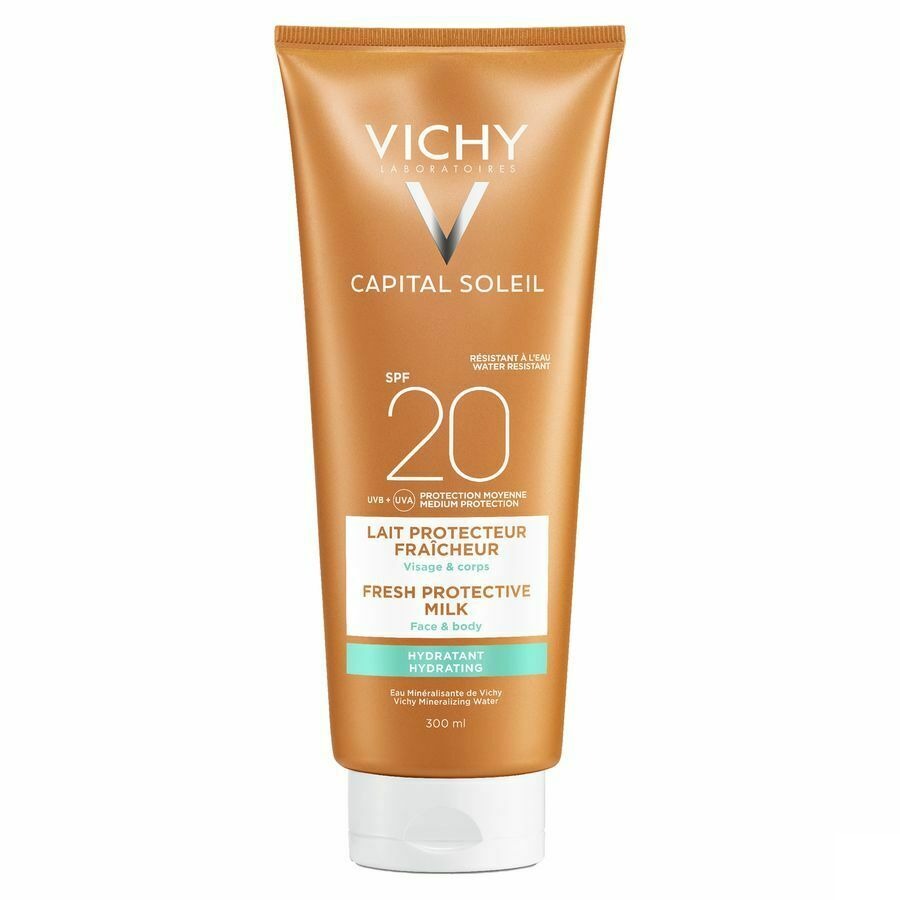 Vichy Capital Soleil Fresh Protective Milk Water Resistant SPF20 300ml
