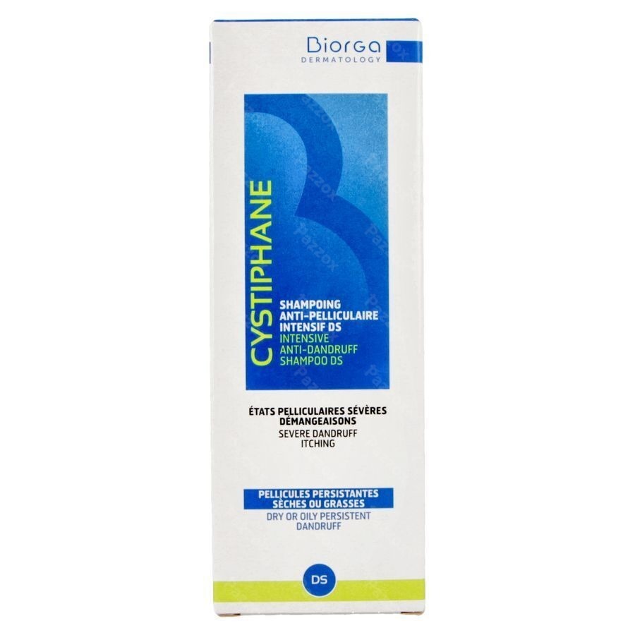 Biorga Cystiphane Anti Roos Shampoo Hardnekkige Schilfers en Jeuk DS 200ml