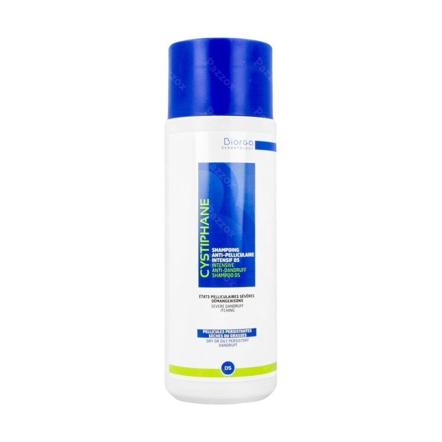 Biorga Cystiphane Anti Roos Shampoo Hardnekkige Schilfers en Jeuk DS 200ml