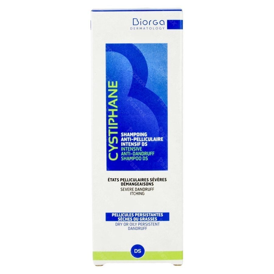 Biorga Cystiphane Anti Roos Shampoo Hardnekkige Schilfers en Jeuk DS 200ml
