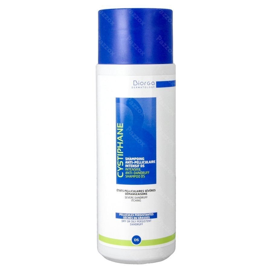 Biorga Cystiphane Anti Roos Shampoo Hardnekkige Schilfers en Jeuk DS 200ml