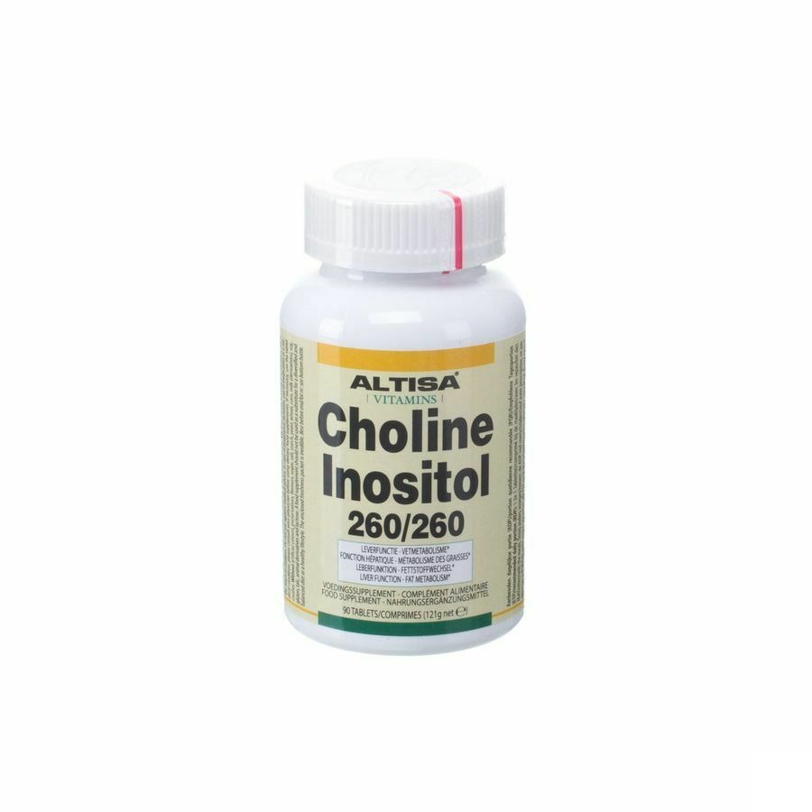 Altisa Choline 260mg Inositol 260mg Pot Tabl 90