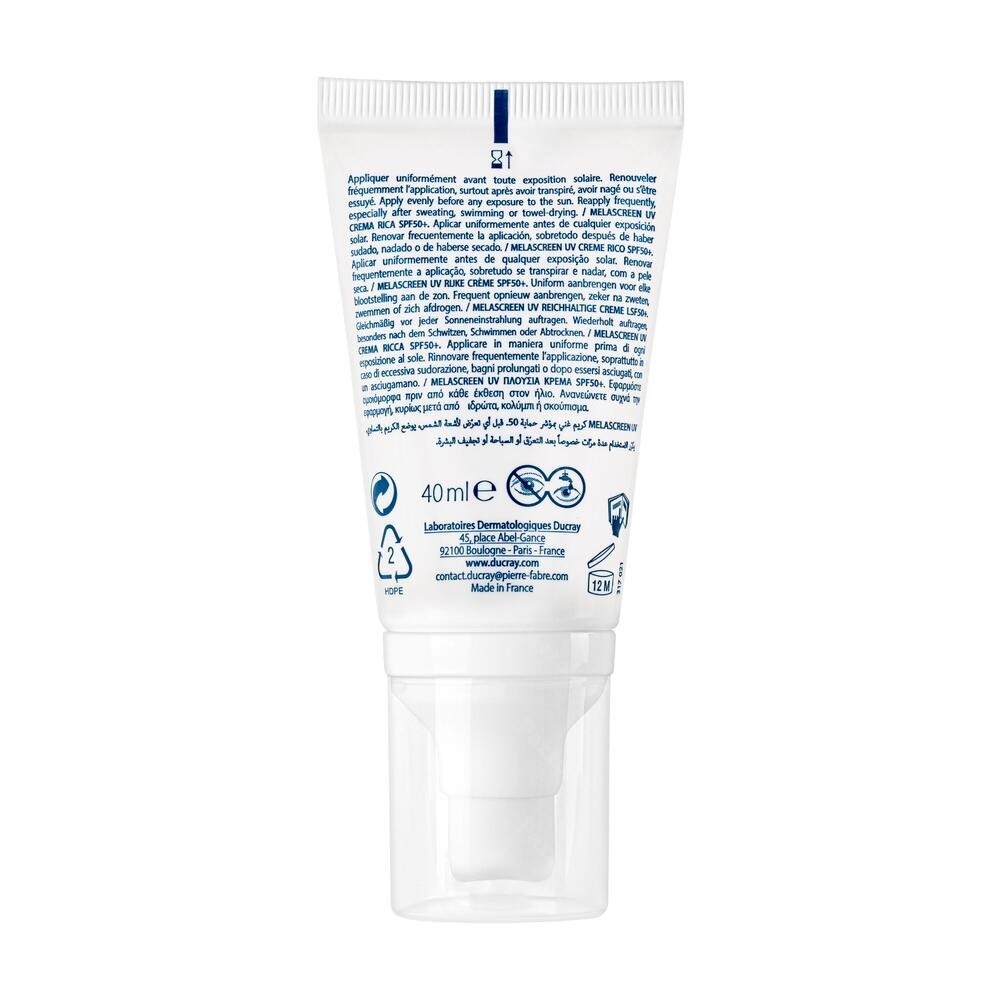 Ducray Melascreen Uv Rijke Creme 40ml