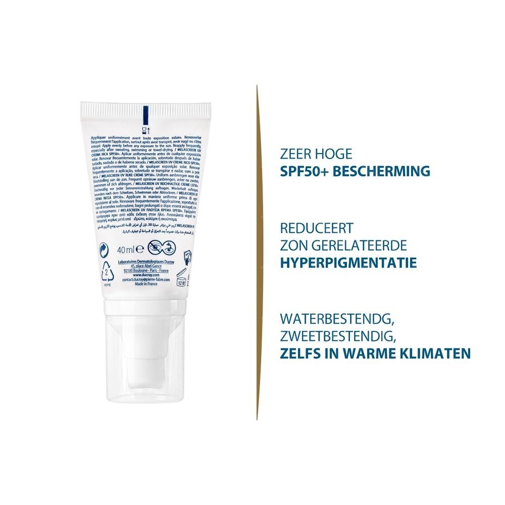 Ducray Melascreen Uv Rijke Creme 40ml