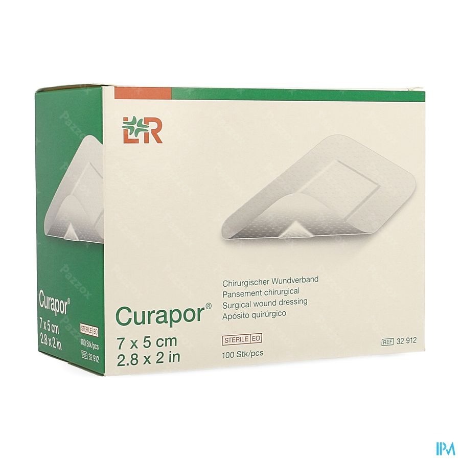Curapor Verb Chirurg. Steriel 7cmx 5cm 100 32912