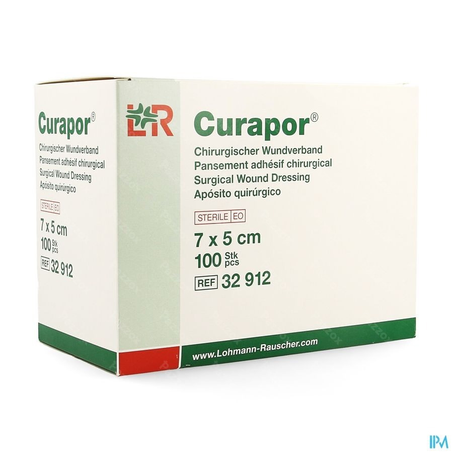 Curapor Verb Chirurg. Steriel 7cmx 5cm 100 32912