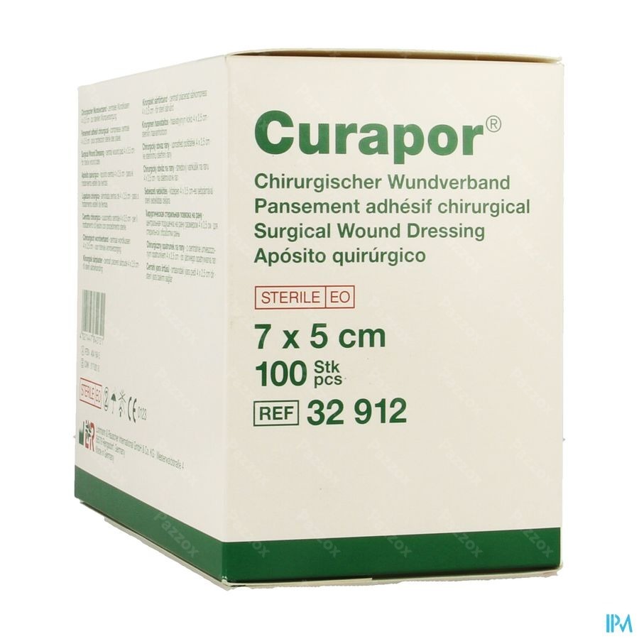 Curapor Verb Chirurg. Steriel 7cmx 5cm 100 32912