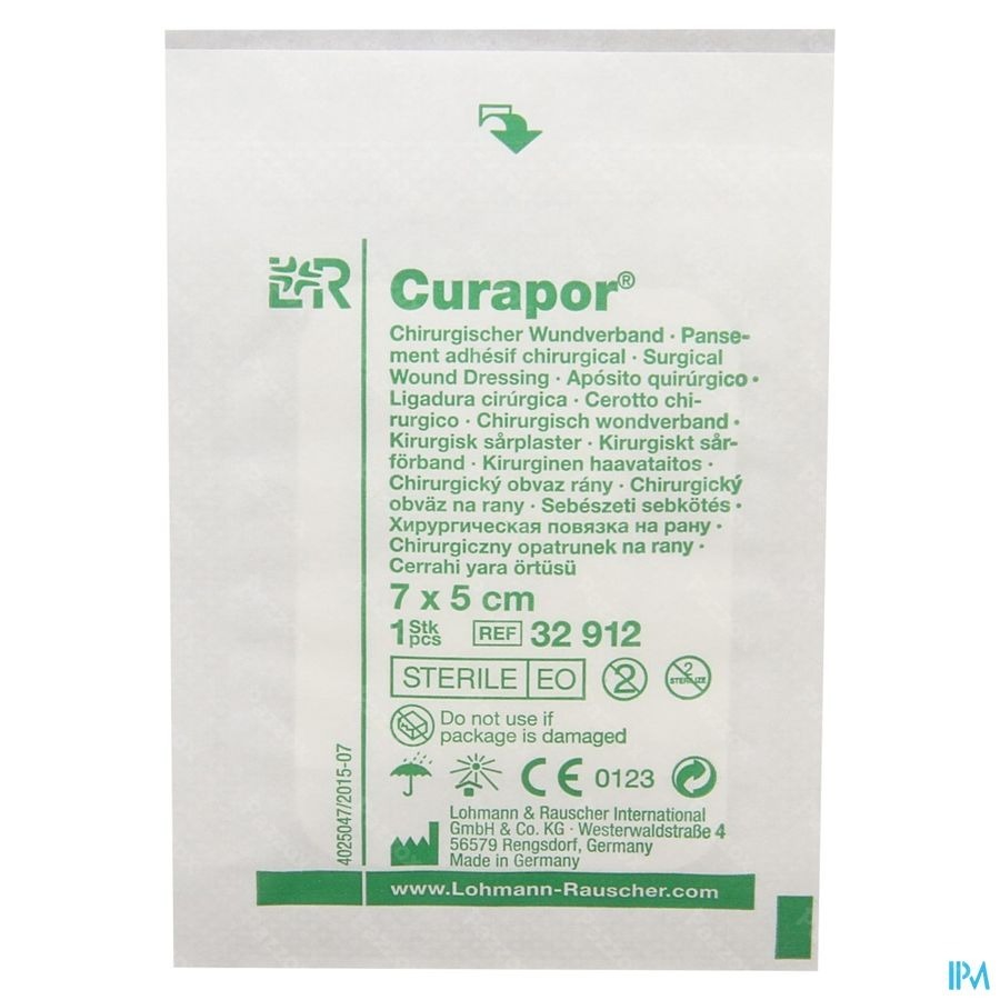 Curapor Verb Chirurg. Steriel 7cmx 5cm 100 32912