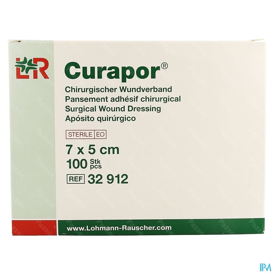 Curapor Verb Chirurg. Steriel 7cmx 5cm 100 32912