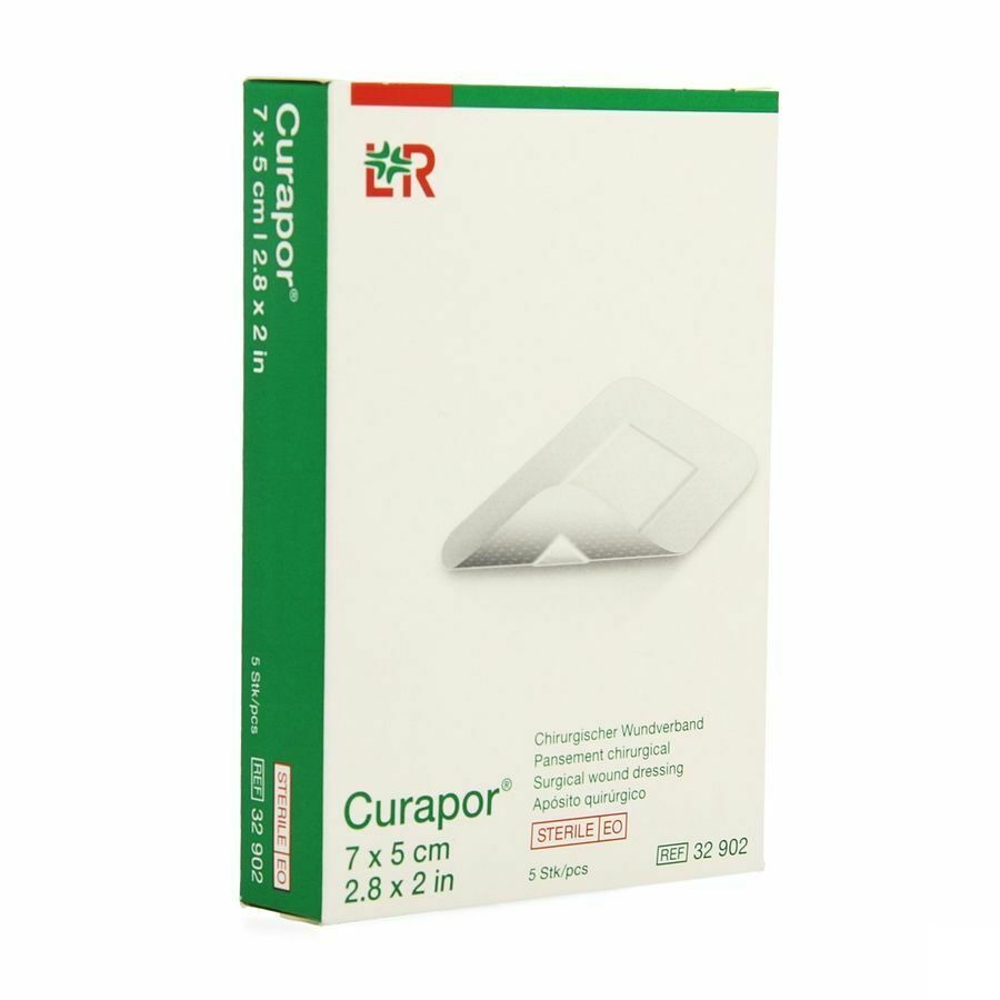 Curapor Verb Chirurg. Steriel 7cmx 5cm 5 32902