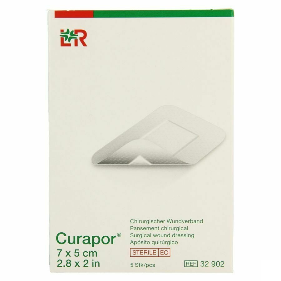 Curapor Verb Chirurg. Steriel 7cmx 5cm 5 32902