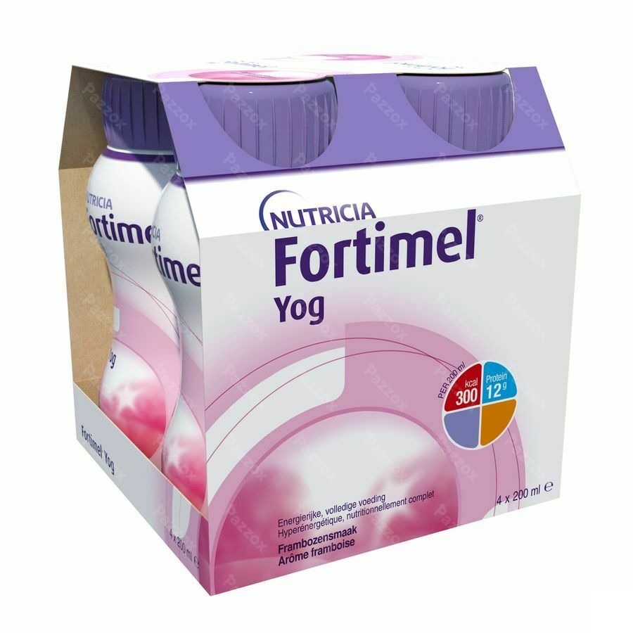 Fortimel Yog Framboos Flesjes 4x200ml