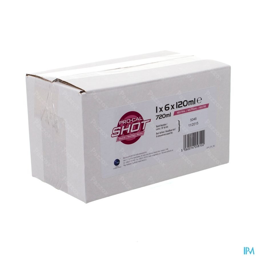 Pro-cal Shot Neutraal 6x120ml