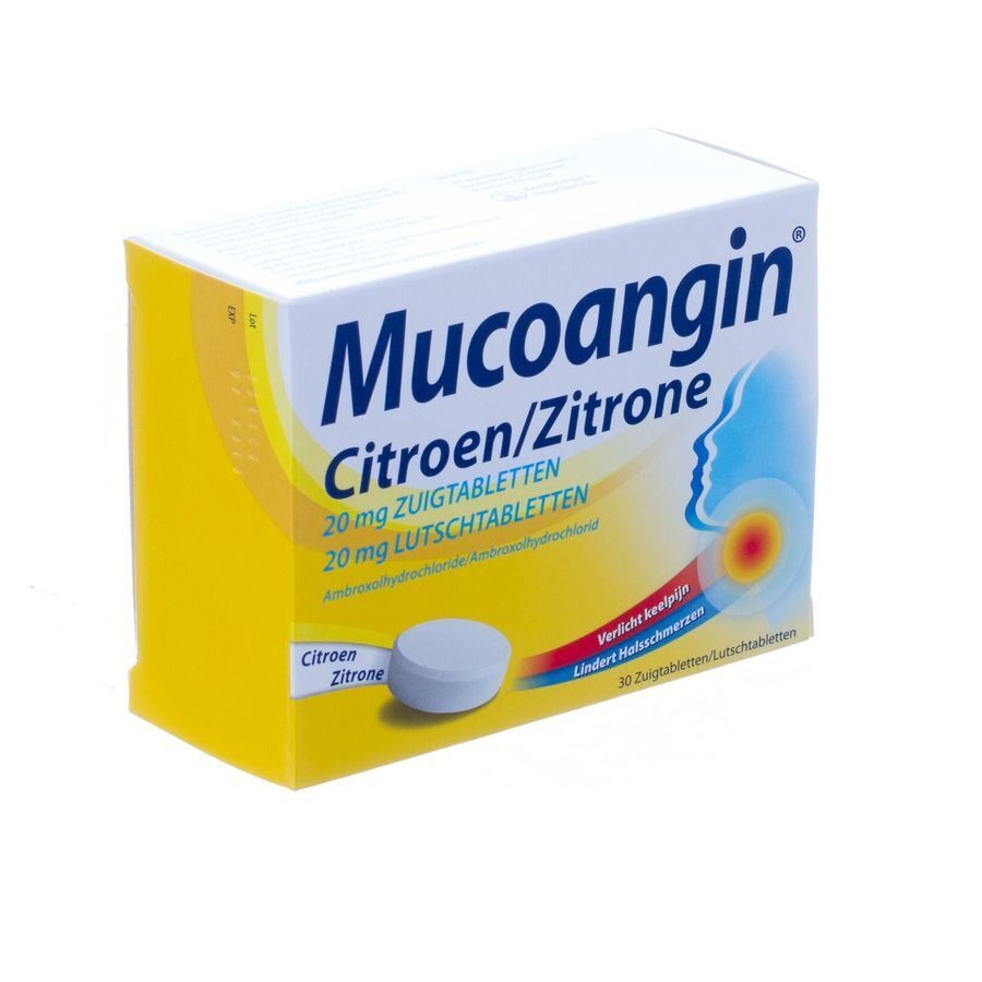 Mucoangin Citroen Zuigtabletten 30x20mg