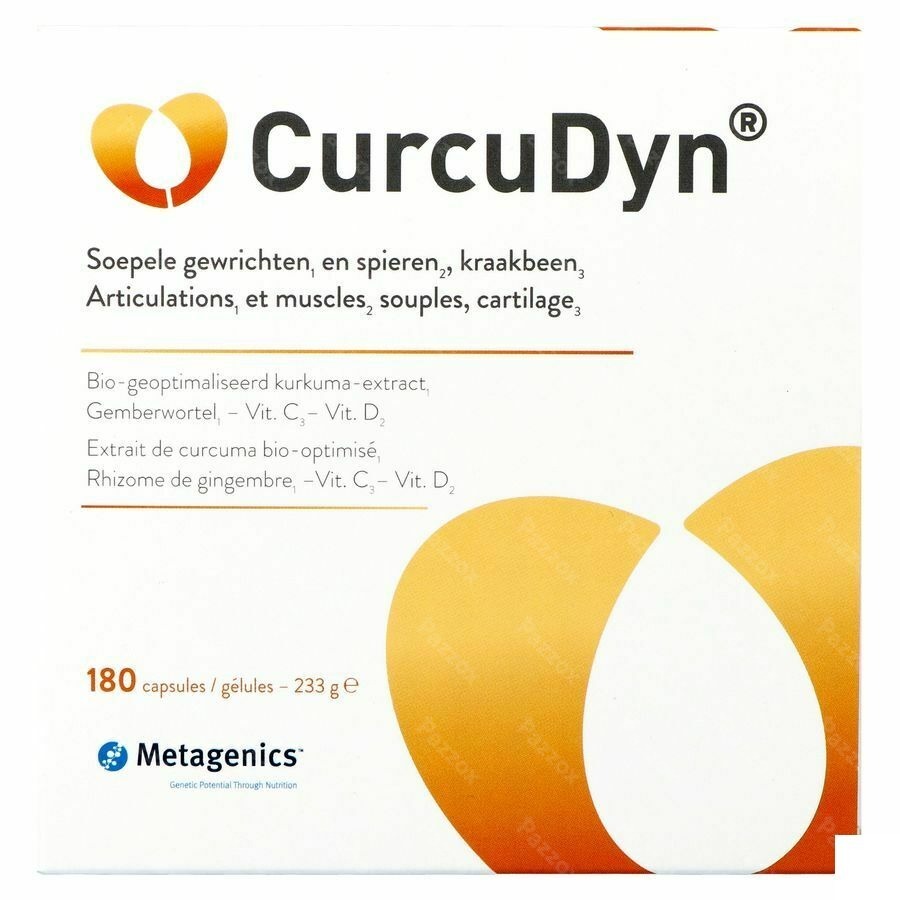 Metagenics Curcudyn Voedingssupplement Bewegingsstelsel 180 Capsules