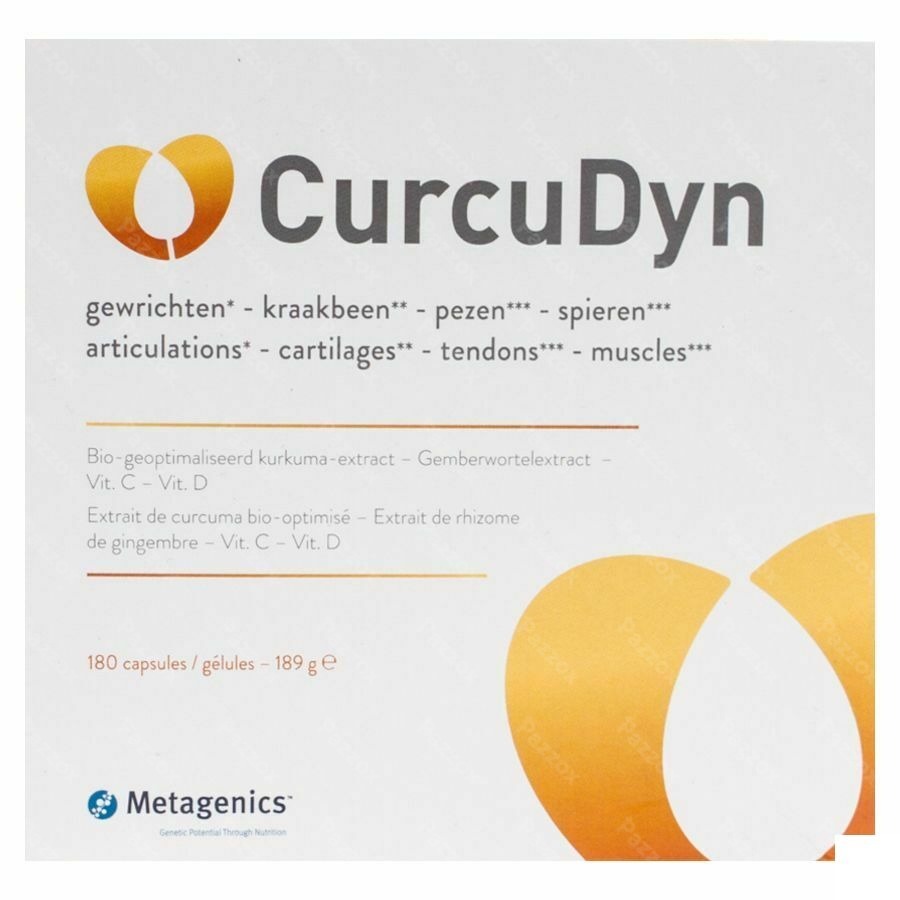 Metagenics Curcudyn Voedingssupplement Bewegingsstelsel 180 Capsules