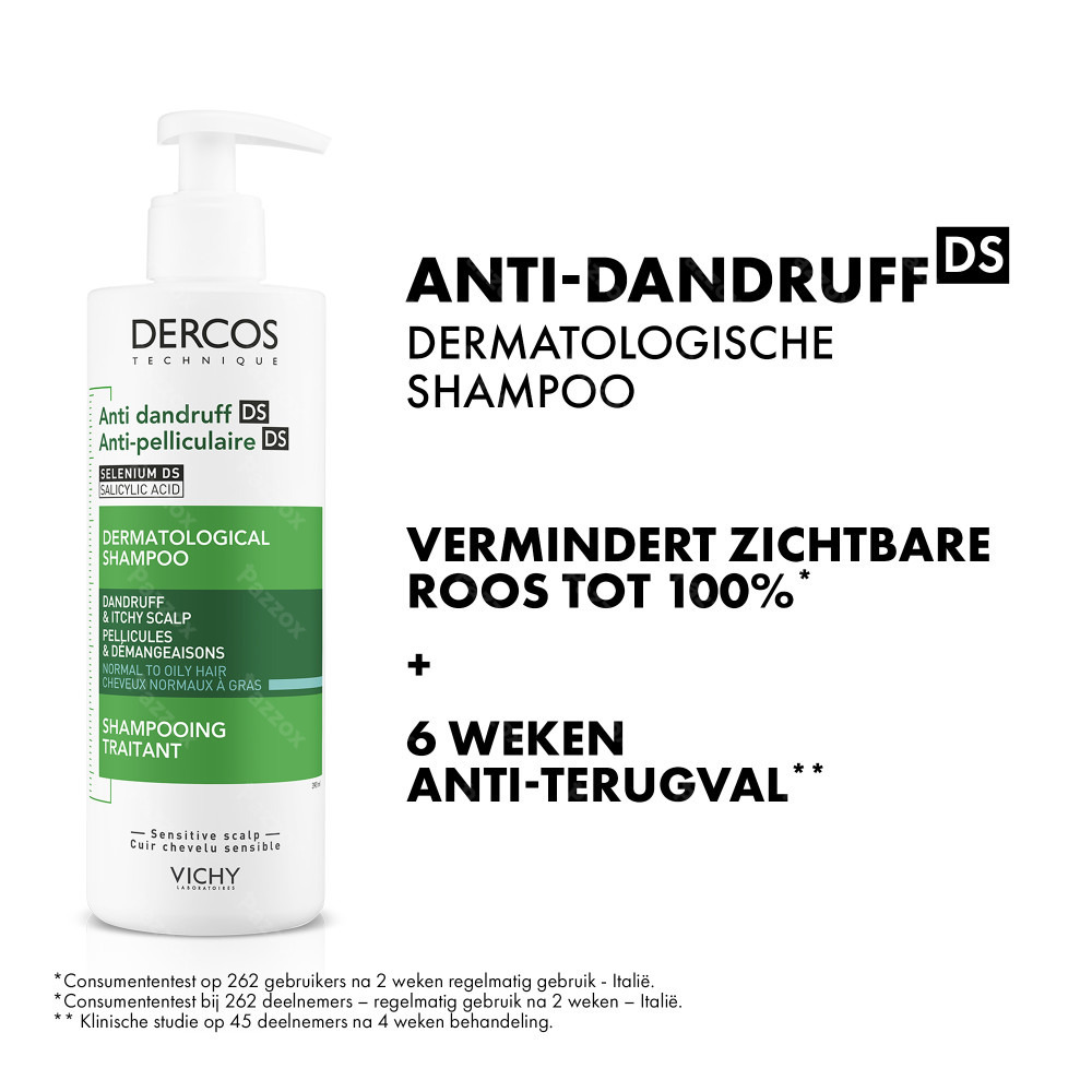 Vichy Dercos Anti-Roos Shampoo Normaal Tot Vet Haar 390ml
