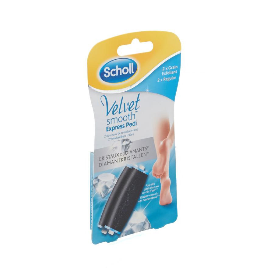Scholl Velvet Smooth Expr.pedi 2rol.diamantkristal
