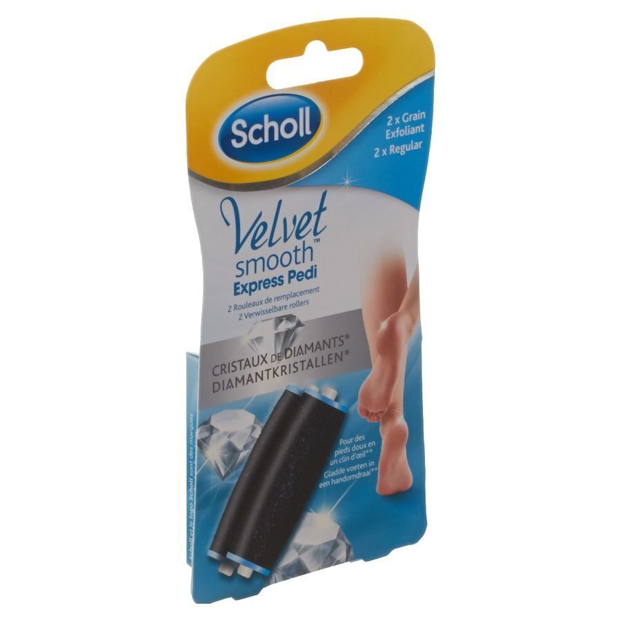 Scholl Velvet Smooth Expr.pedi 2rol.diamantkristal