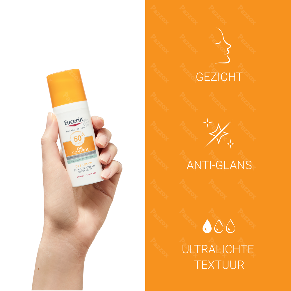 Eucerin Sun Oil Control Dry Touch Gel-Crème Onzuivere en Vette Huid SPF50+