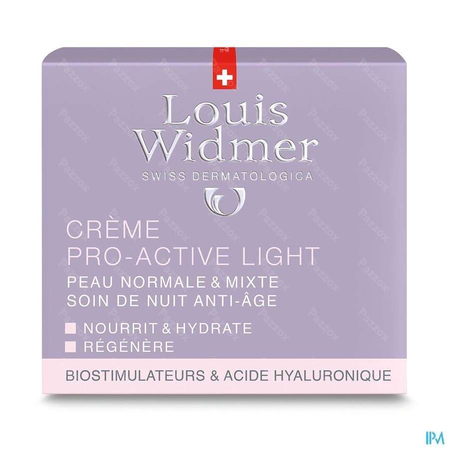 Louis Widmer Pro-Active Light Nachtcrème Geparfumeerd 50ml