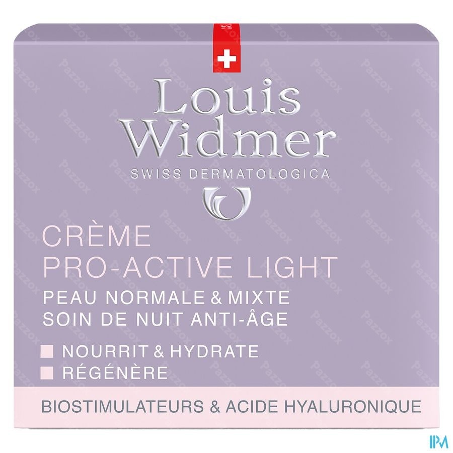 Louis Widmer Pro-Active Light Nachtcrème Geparfumeerd 50ml
