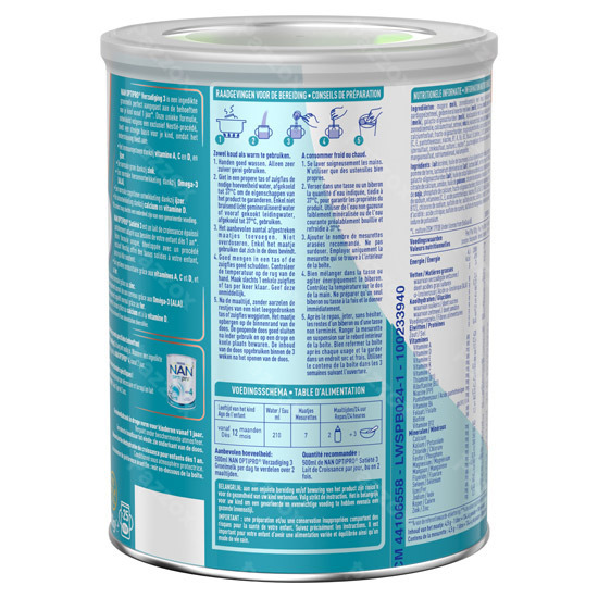 Nan Verzadiging 3 Groeimelk Baby 1+ Jaar 800g