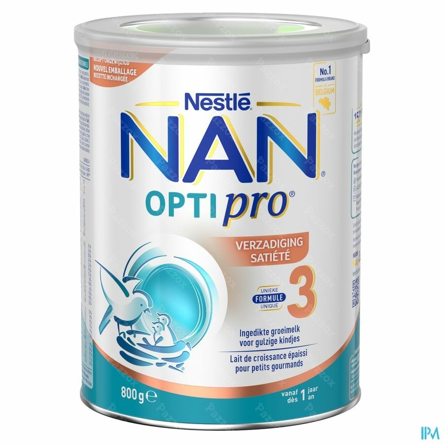 Nan Verzadiging 3 Groeimelk Baby 1+ Jaar 800g