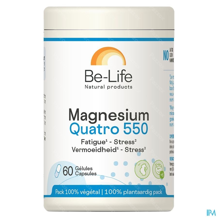 Be-Life Magnesium Quatro 550 60 Capsules