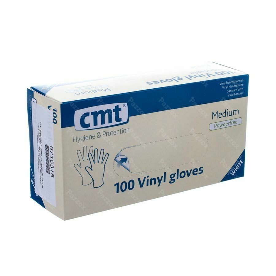 Cmt Handschoenen Vinyl Z/poeder M 100