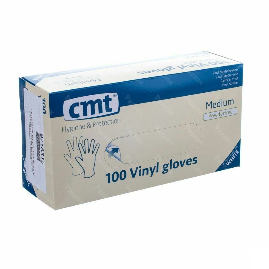 Cmt Handschoenen Vinyl Z/poeder M 100
