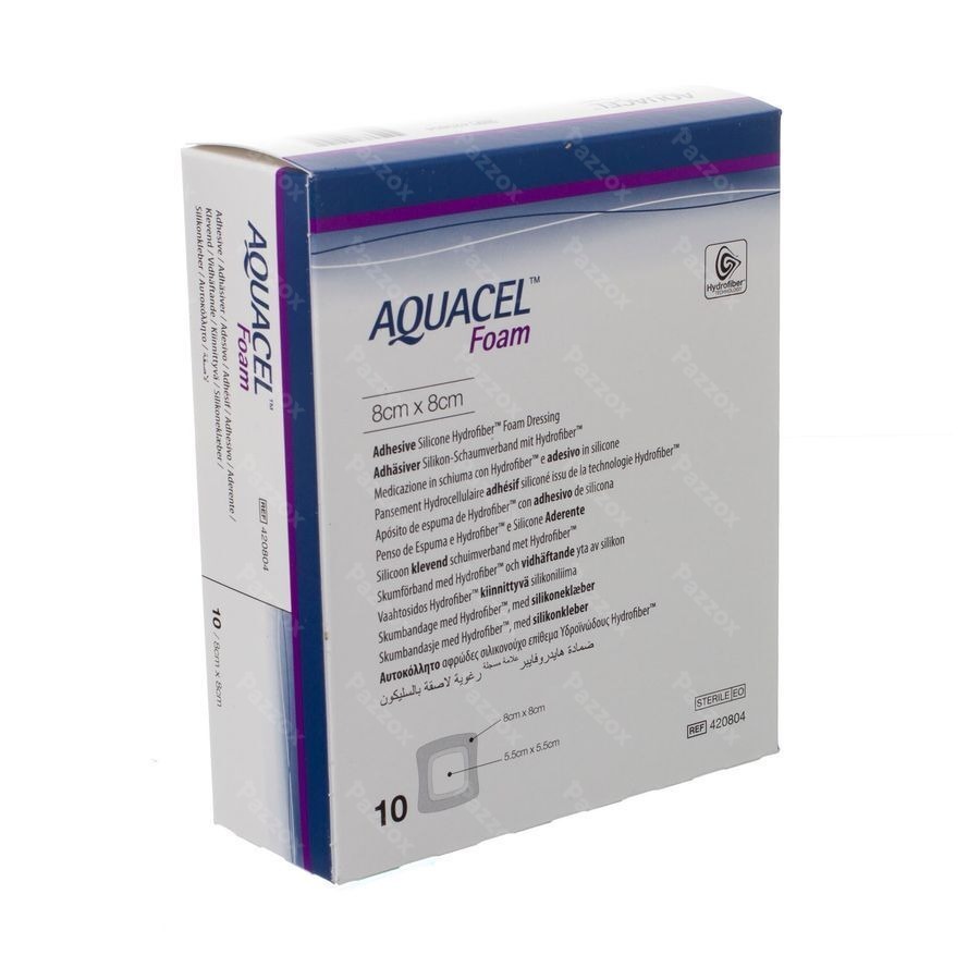 Aquacel Schuimverb Adh Hydrofiber 8,0x 8,0cm 10