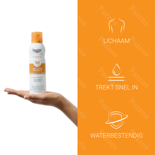 Eucerin Sun Sensitive Protect Dry Touch Mist Transparant SPF 50+ 200ml