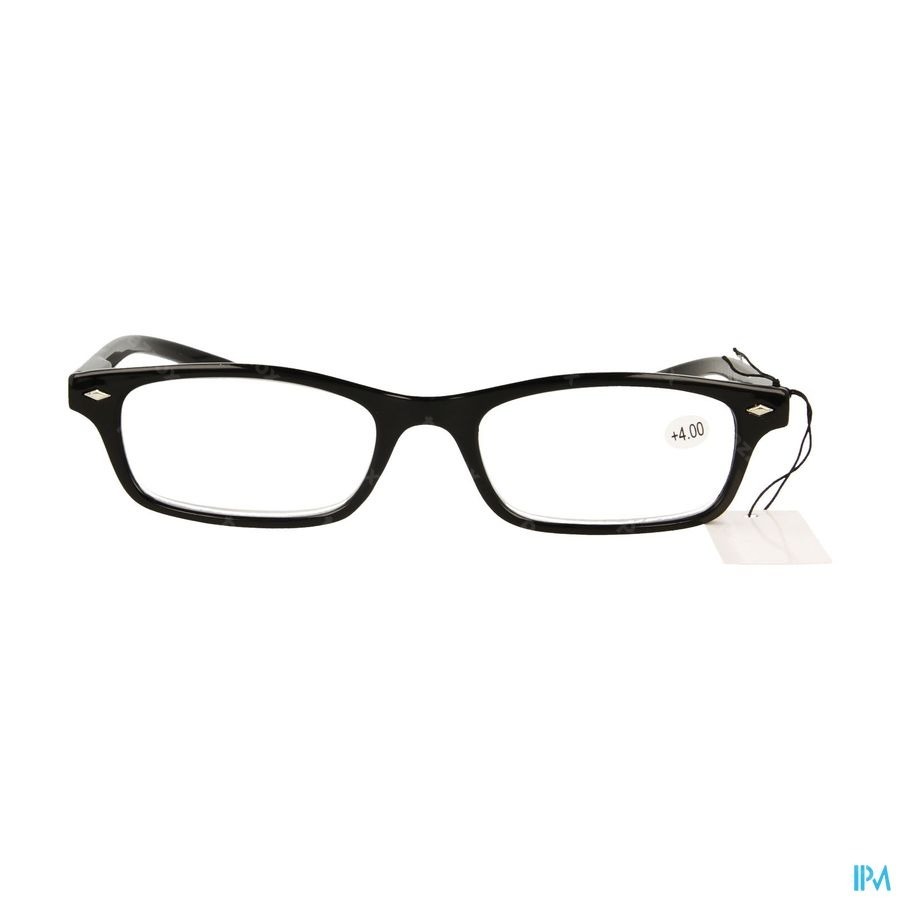 Pharmaglasses Leesbril Diop.+4.00 Black