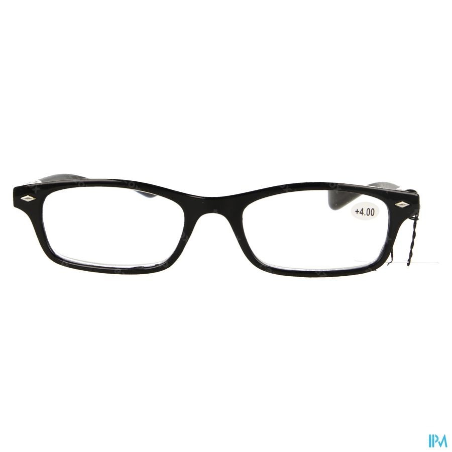 Pharmaglasses Leesbril Diop.+4.00 Black