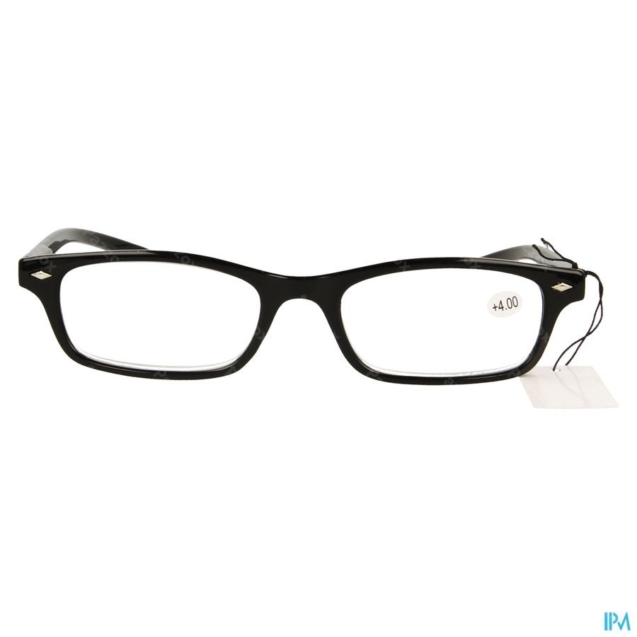 Pharmaglasses Leesbril Diop.+4.00 Black
