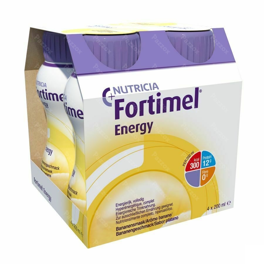 Fortimel Energy Banaan Flesjes 4x200ml