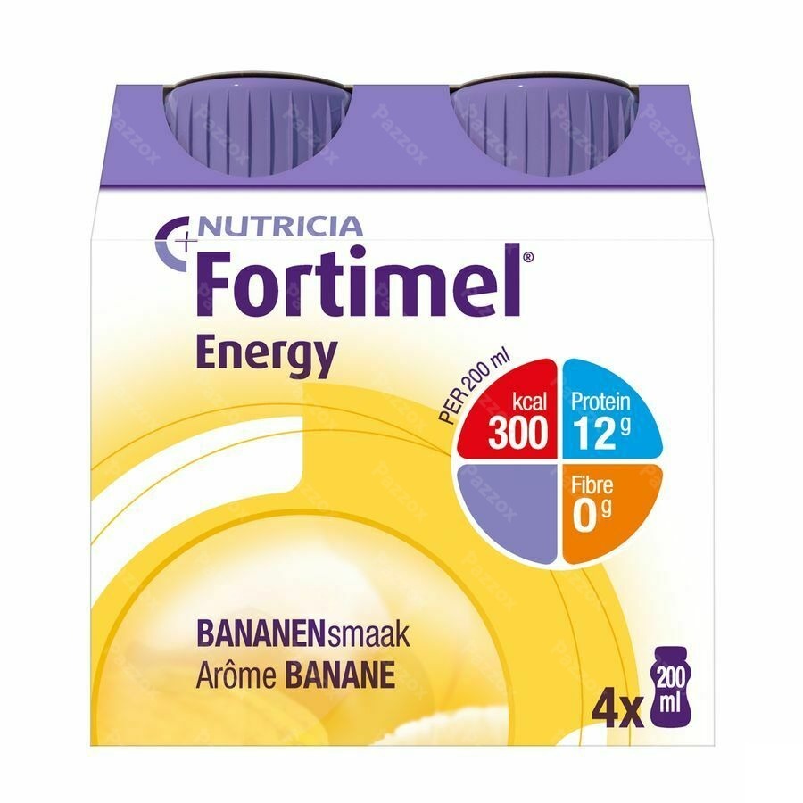 Fortimel Energy Banaan Flesjes 4x200ml