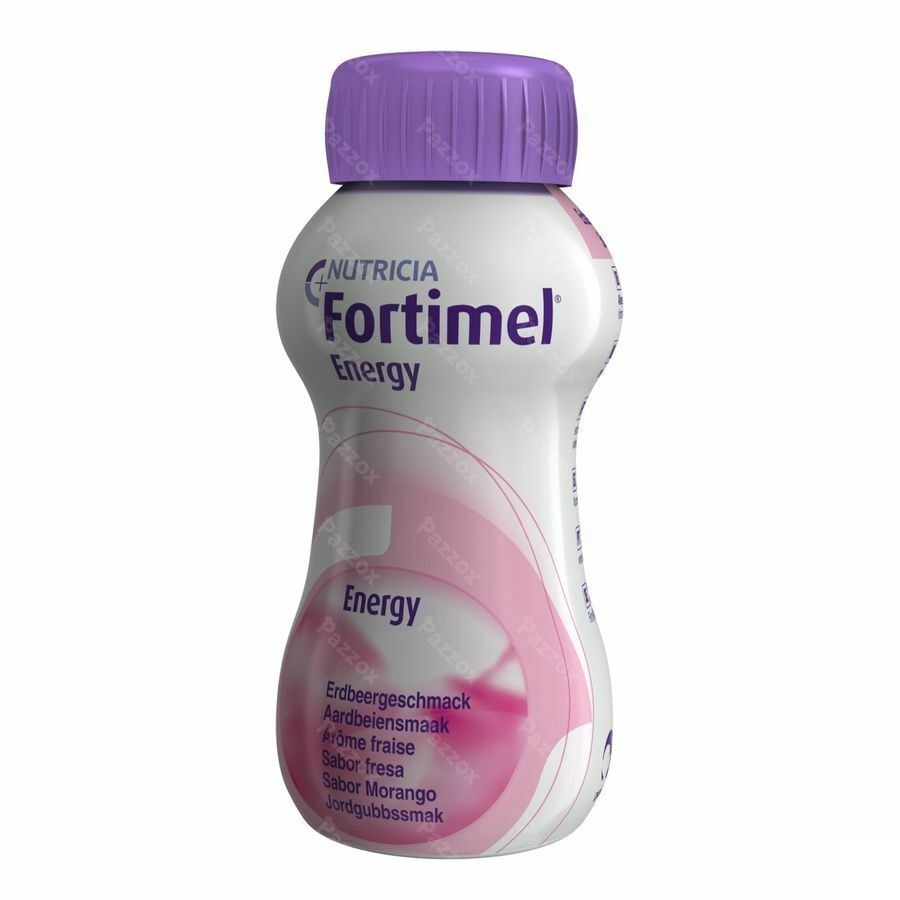 Fortimel Energy Aardbei Flesjes 4x200ml