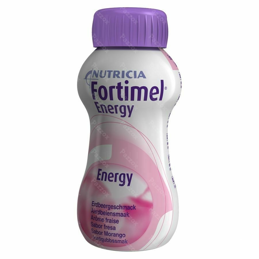Fortimel Energy Aardbei Flesjes 4x200ml