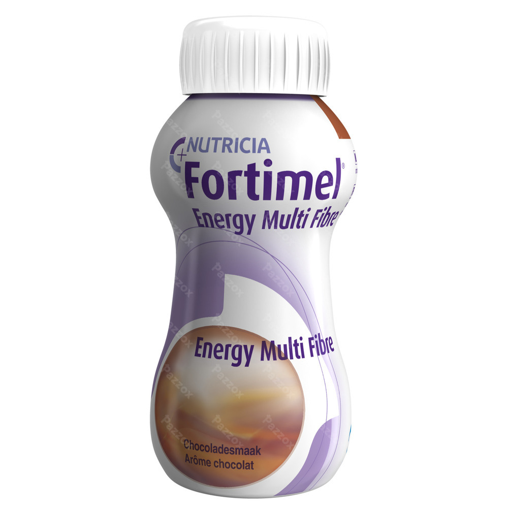Fortimel Energy Multi Fibre Chocolade Flesjes 4x200ml