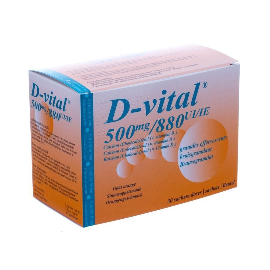 D-vital 500/880 Bruis Zakje 30