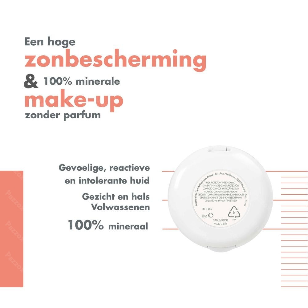 Avène Couvrance Getinte Compacte Teint Comfort 4 Miel 10g