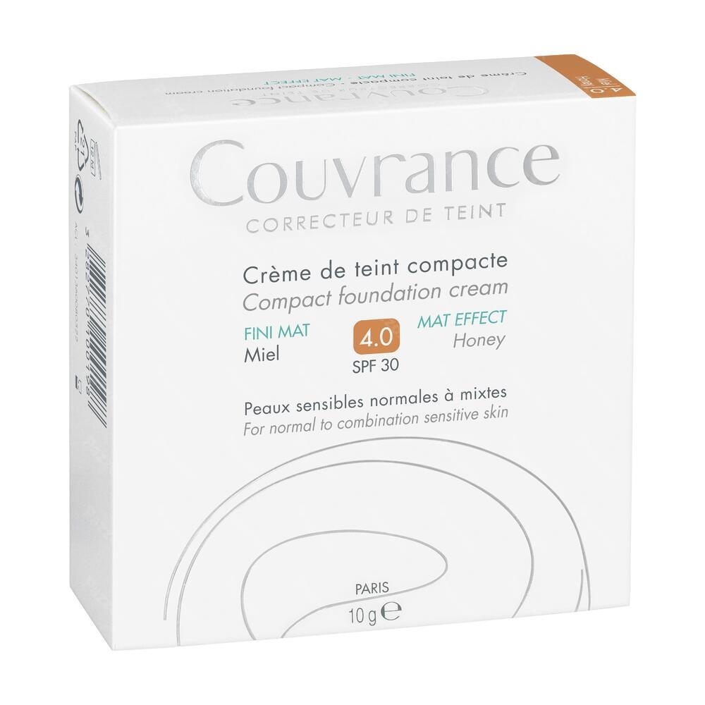 Avène Couvrance Getinte Compacte Crème Olievrij 04 Miel 10g